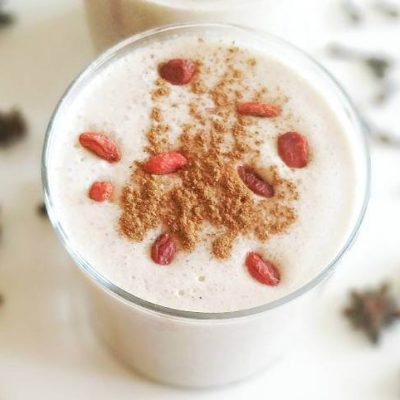 Batido de maca en vaso